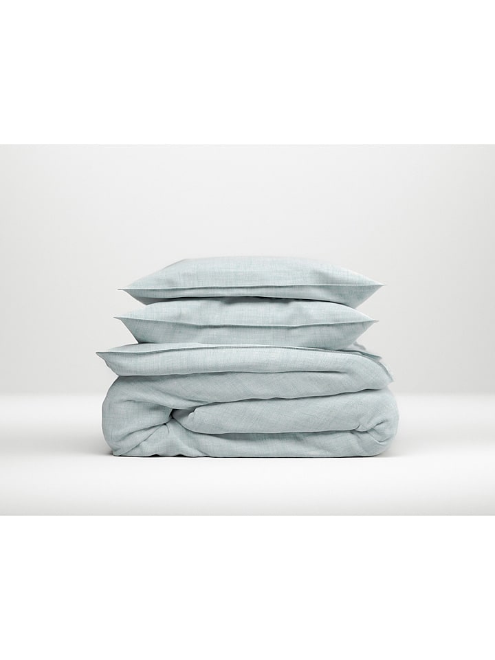 Zo!Home Komplet pościeli "Lino" w kolorze miętowym rozmiar: 140x220 cm