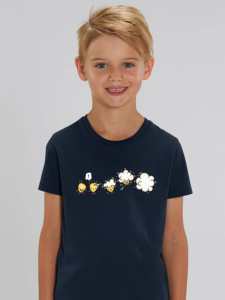 WOOOP Koszulka "Microwavolution" w kolorze granatowym rozmiar: 140