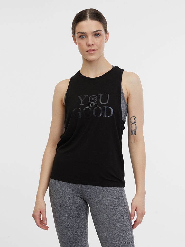 orsay Top w kolorze czarnym rozmiar: M