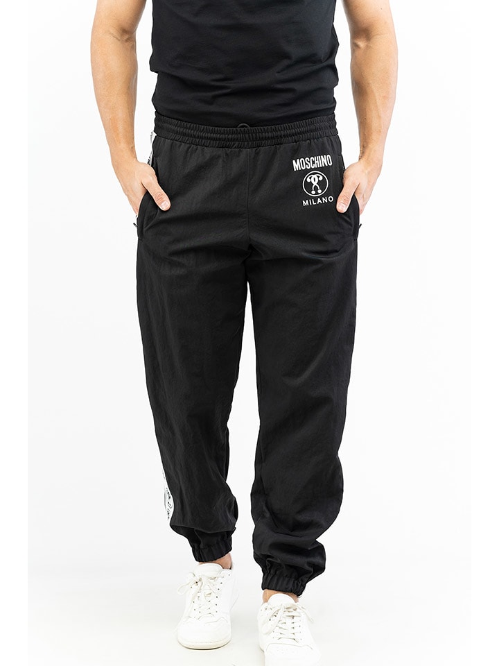 Moschino Spodnie dresowe w kolorze czarnym rozmiar: 52
