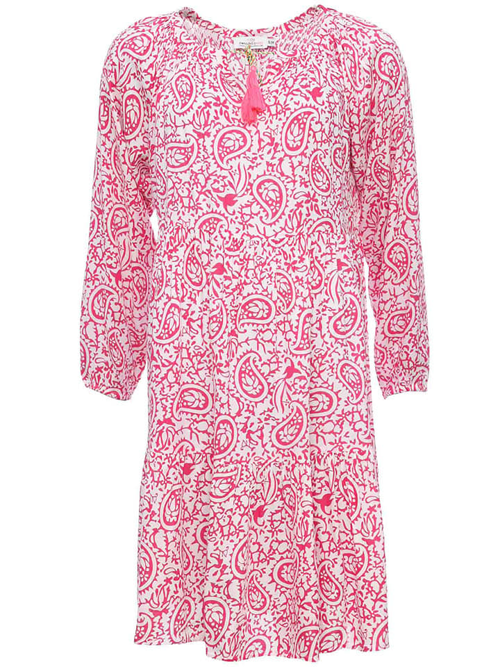 Zwillingsherz Sukienka "Luna" w kolorze różowym rozmiar: S/M