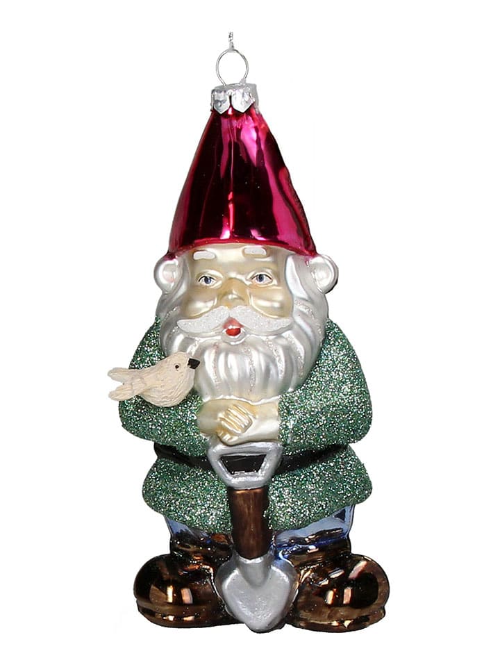 Kersten Ozdoba choinkowa "Garden Gnome" ze wzorem - wys. 16 cm rozmiar: onesize