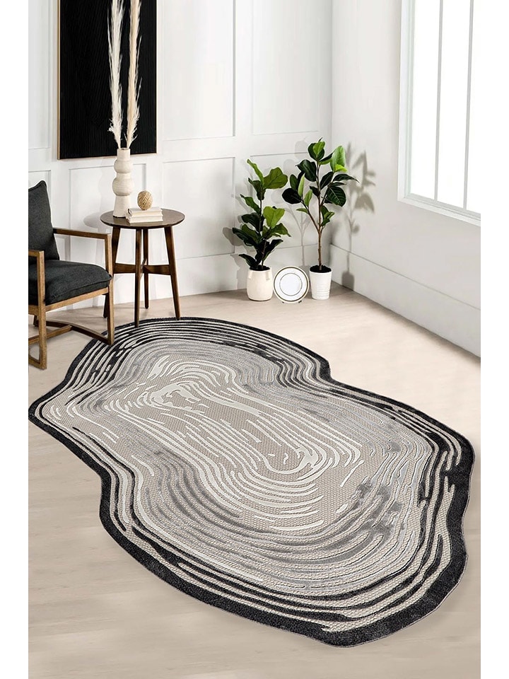 Conceptum Hypnose Dywan "Amorf - Ar007" w kolorze szaro-beżowym rozmiar: 120x180 cm