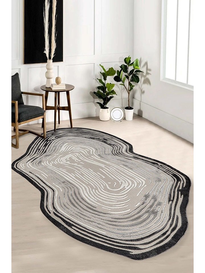 Conceptum Hypnose Dywan "Amorf - Ar007" w kolorze szaro-beżowym rozmiar: 120x180 cm