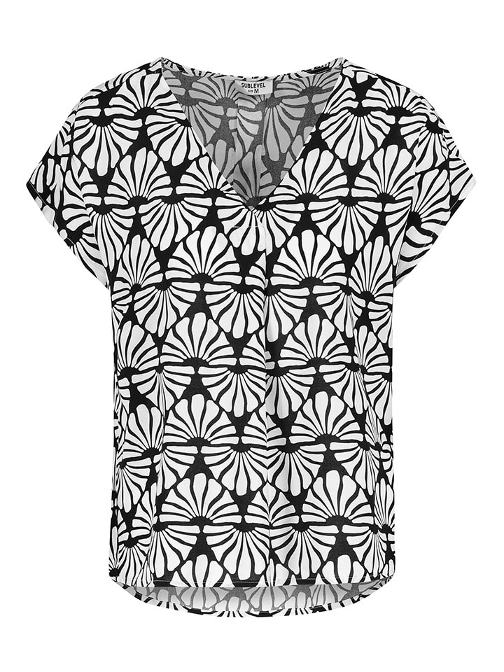 Sublevel Bluzka w kolorze czarno-białym rozmiar: M