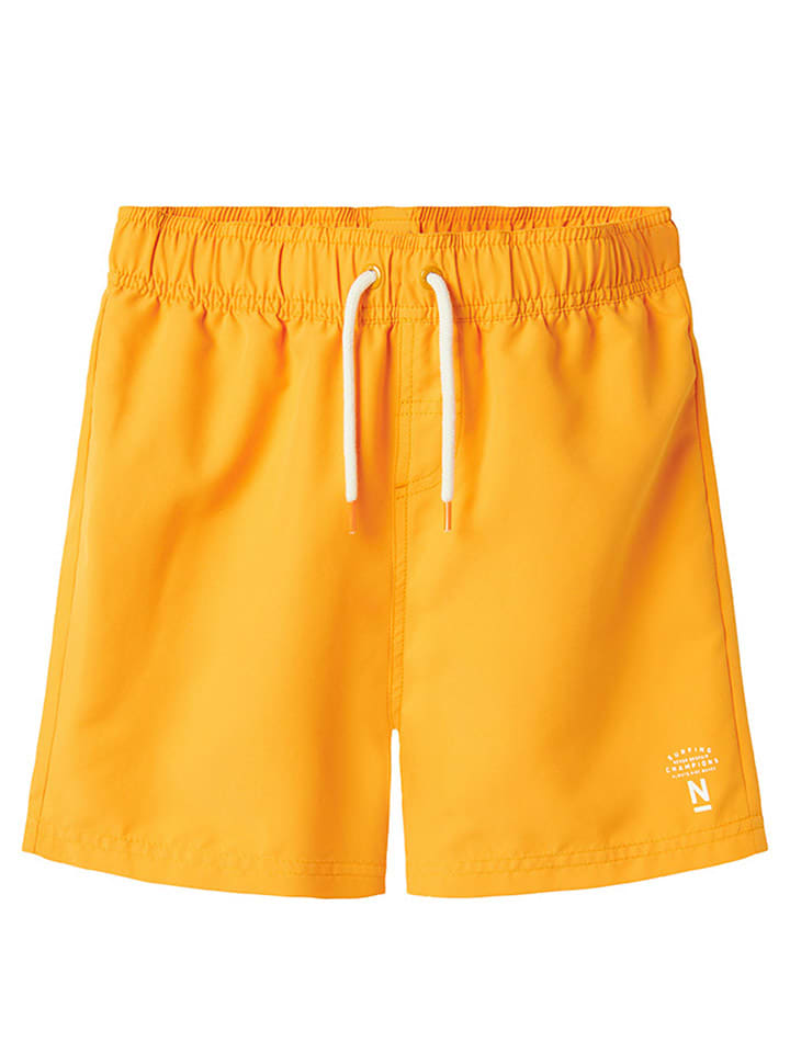 name it Szorty kąpielowe "Zaba" w kolorze pomarańczowym rozmiar: 146