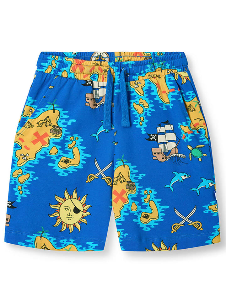 Småfolk Szorty w kolorze niebiesko-żółtym rozmiar: 98/104