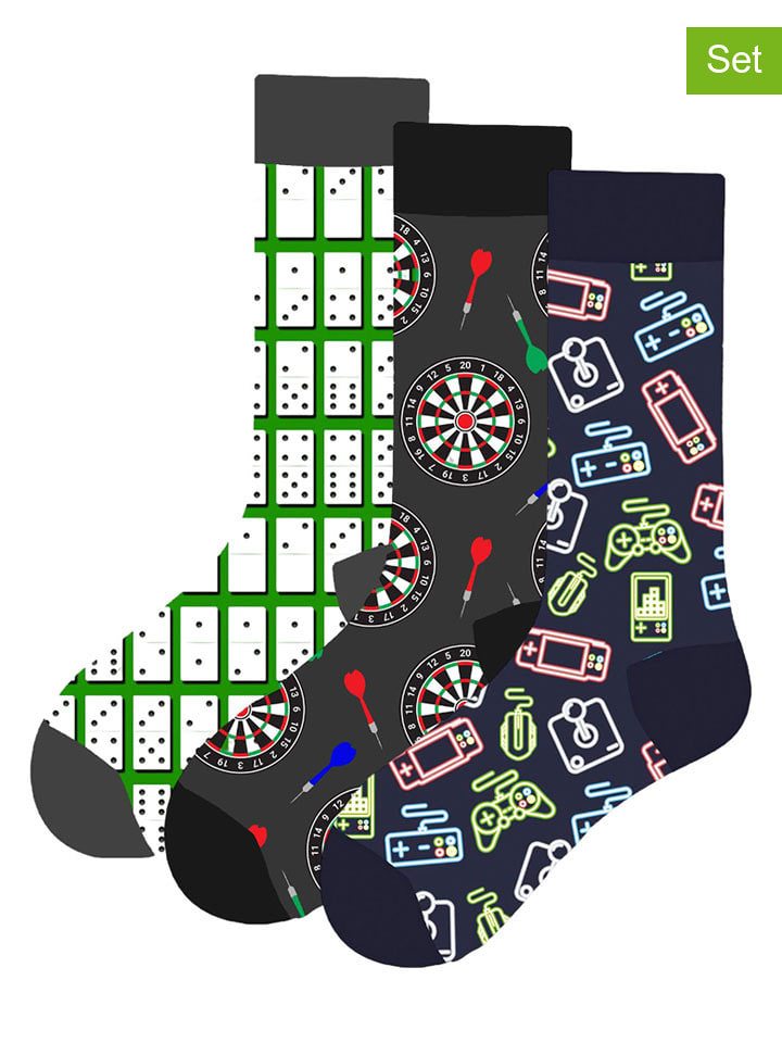 Lucky Socks Skarpety (3 pary) ze wzorem rozmiar: 37-44