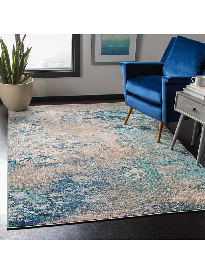 Safavieh Dywan "Madison" w kolorze beżowo-niebieskim rozmiar: 91x152 cm