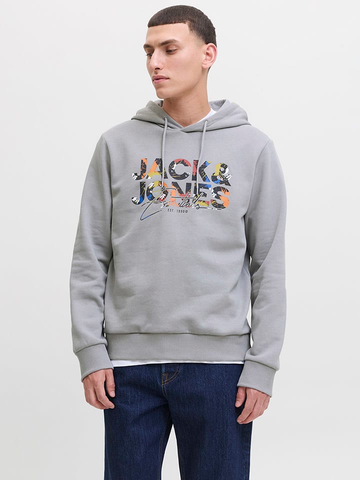 Jack & Jones Bluza "Geplas" w kolorze szarym rozmiar: M