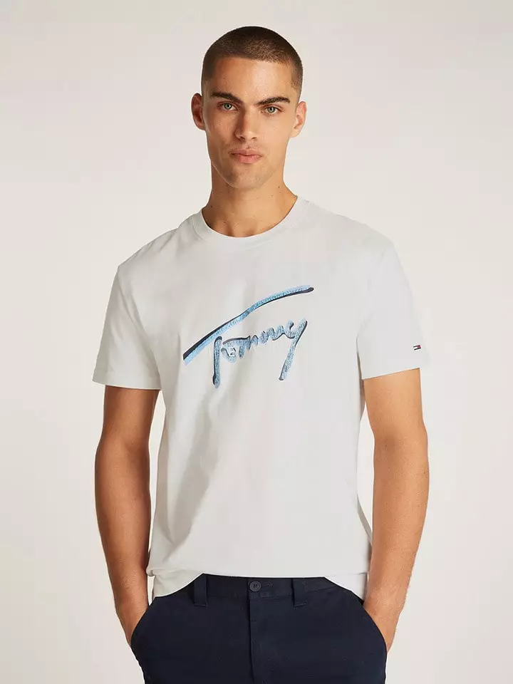 TOMMY JEANS Koszulka w kolorze białym rozmiar: M