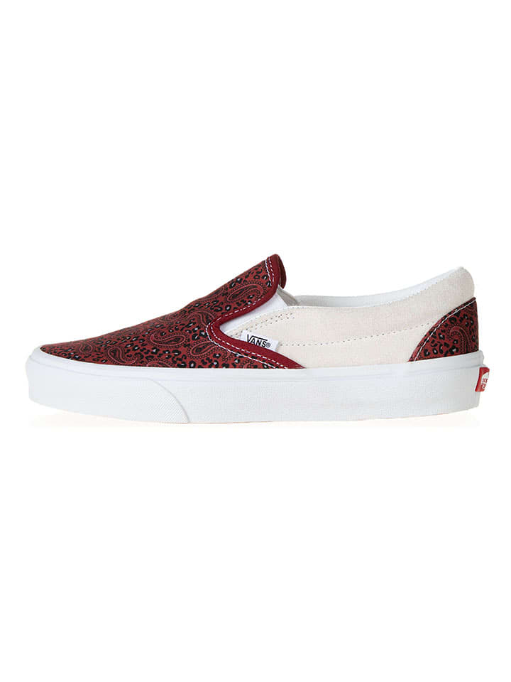 Vans Slippersy w kolorze bordowo-kremowym rozmiar: 35