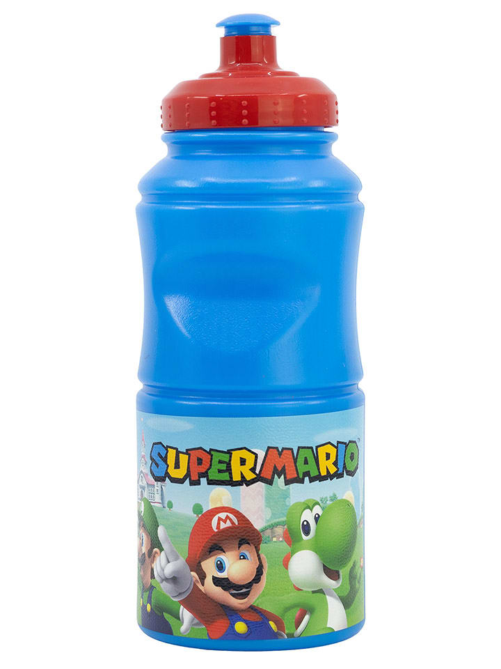 Super Mario Bidon "Super Mario" w kolorze niebieskim - 380 ml rozmiar: onesize