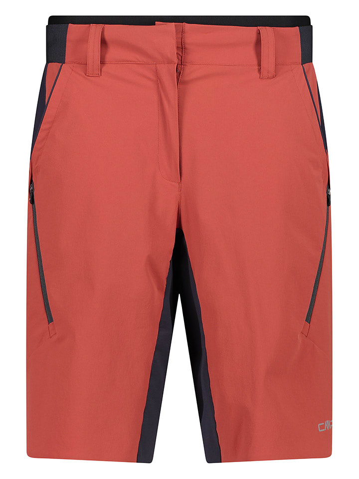 CMP Szorty kolarskie 3w1 w kolorze czerwonym rozmiar: 46