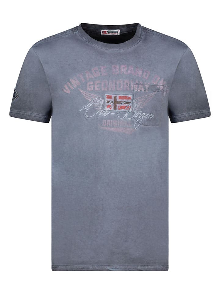 Geographical Norway Koszulka "Jross" w kolorze granatowym rozmiar: S