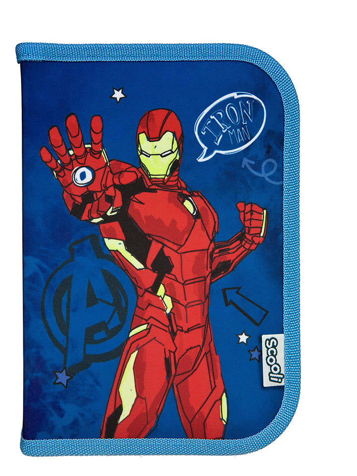 Avengers Piórnik "Avengers" w kolorze niebiesko-czerwonym - 14 x 20 x 3 cm rozmiar: onesize