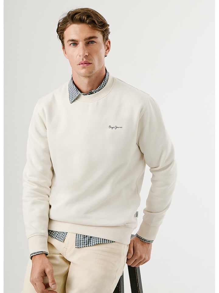 Pepe Jeans Bluza "Macbeth" w kolorze kremowym rozmiar: XXL