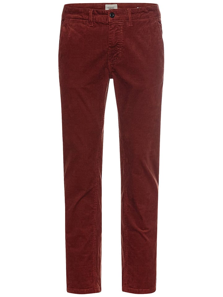 Camel Active Sztruksowe spodnie chino w kolorze bordowym rozmiar: W36/L34