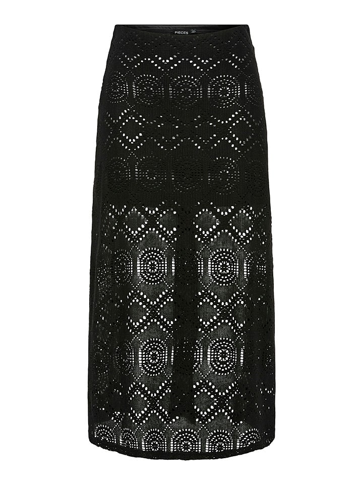 Pieces Spódnica "Sonnie" w kolorze czarnym rozmiar: S