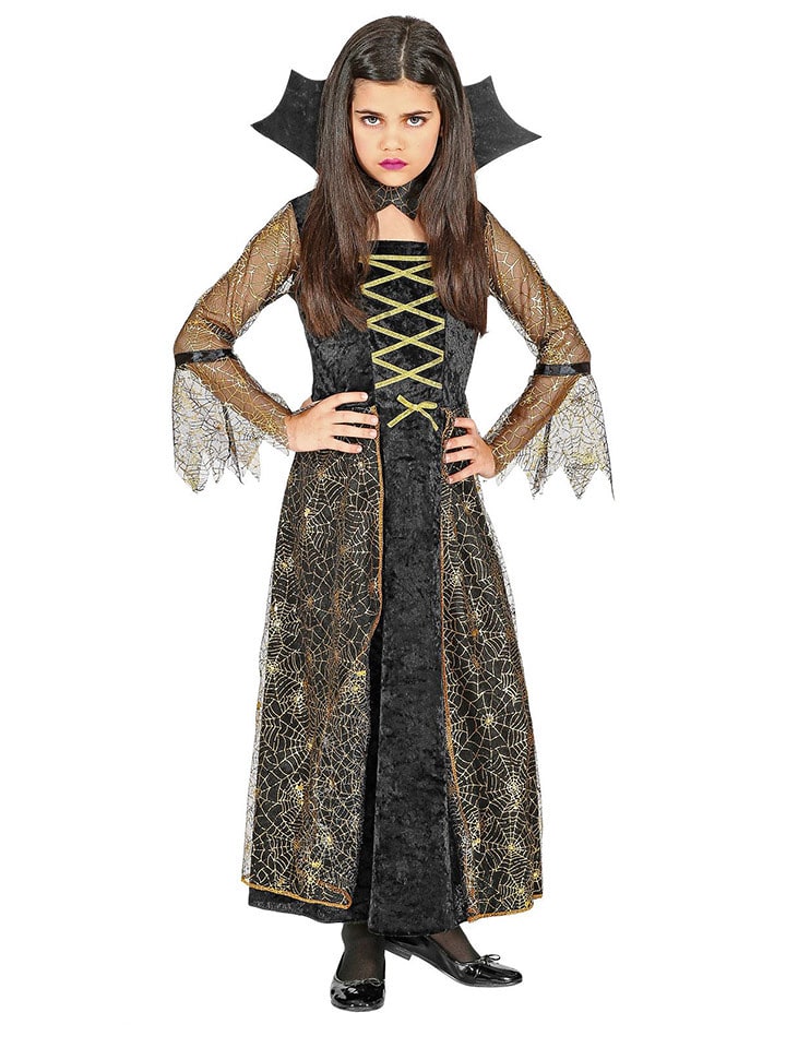 Carnival Party 2-częściowy kostium "SPIDERELLA" w kolorze złoto-brązowym rozmiar: 158