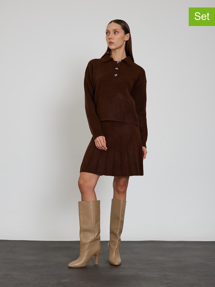 BGN 2-częściowy zestaw w kolorze brązowym rozmiar: 34