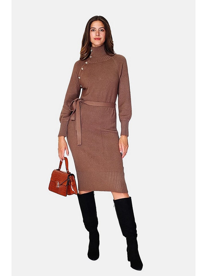 William de Faye Sukienka w kolorze szarobrązowym rozmiar: 42