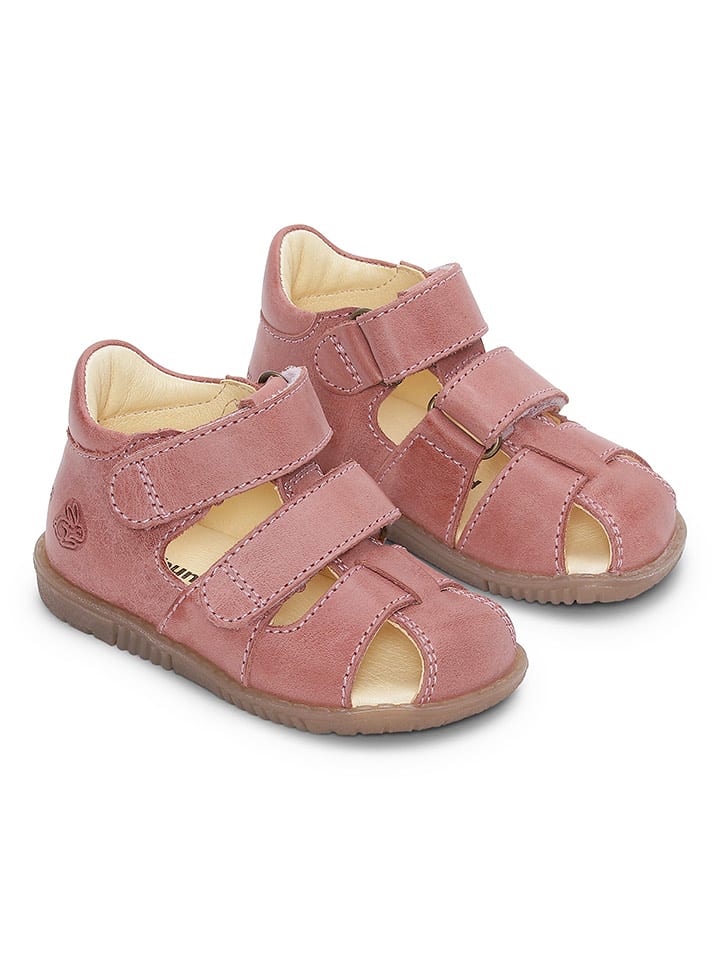 Bundgaard Skórzane półsandały "Ranjo II" w kolorze jasnoróżowym rozmiar: 23