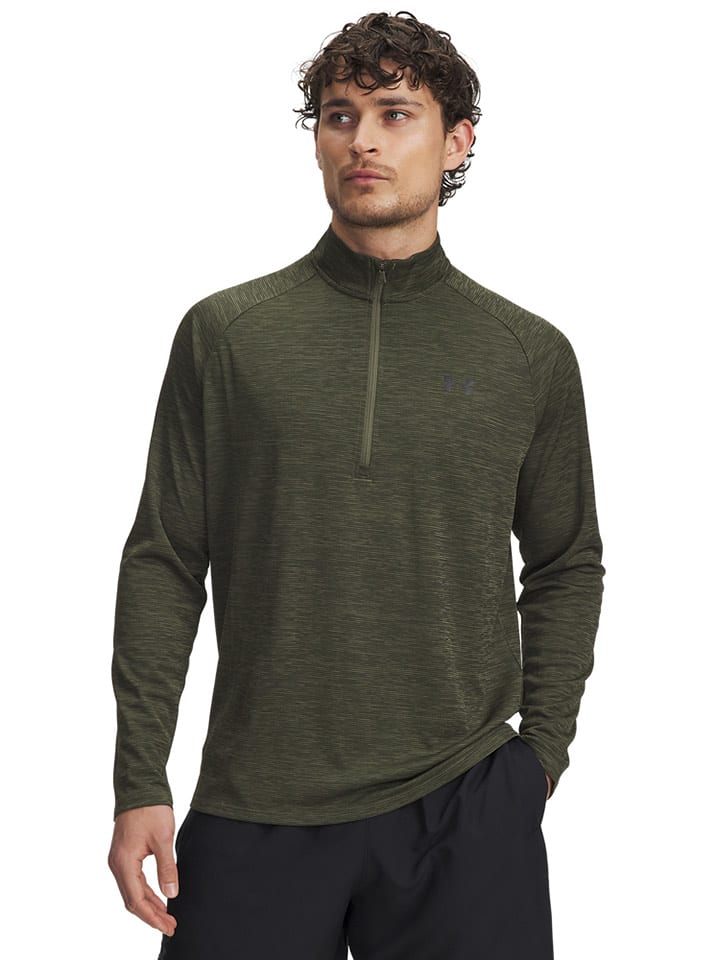 Under Armour Koszulka funkcyjna w kolorze khaki rozmiar: L