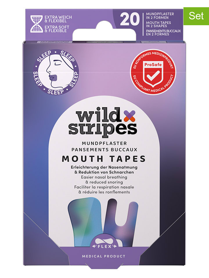 Wild Stripes Plastry (4 x 20 szt.) "Wild Stripes Mouth Patches Sunset" na usta rozmiar: onesize