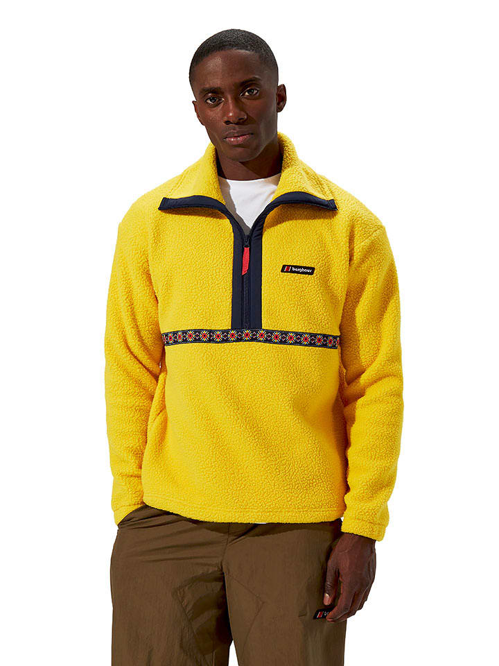 Berghaus Bluza polarowa "Rhynie" w kolorze żółto-czarnym rozmiar: 46