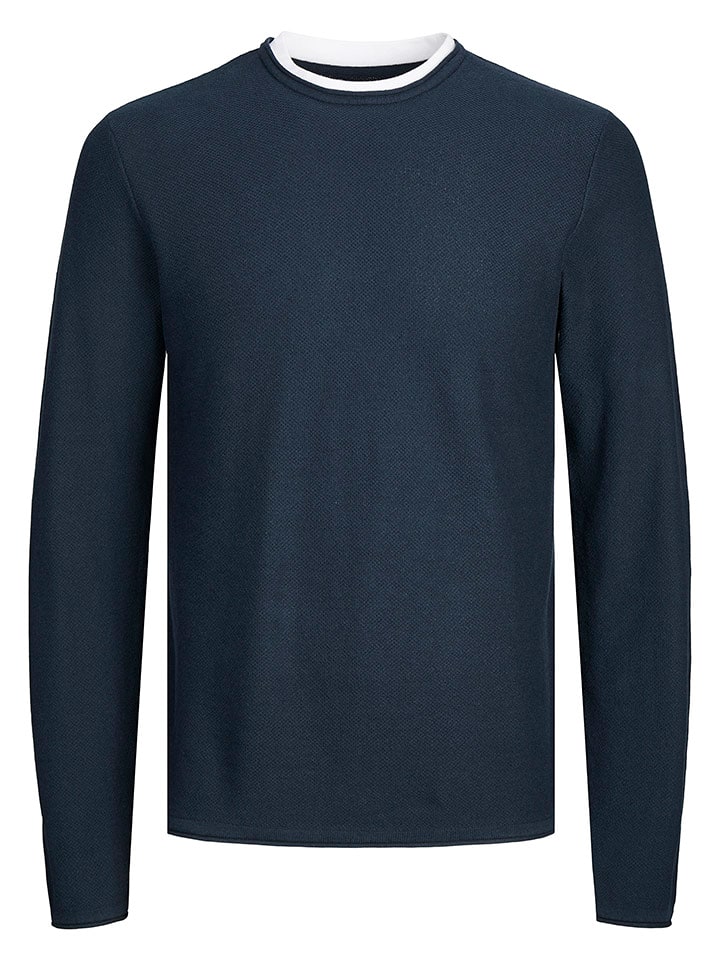 JACK & JONES Junior Sweter "Twinn" w kolorze granatowym rozmiar: 164