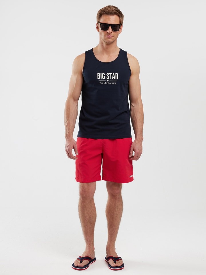BIG STAR Top w kolorze granatowym rozmiar: S