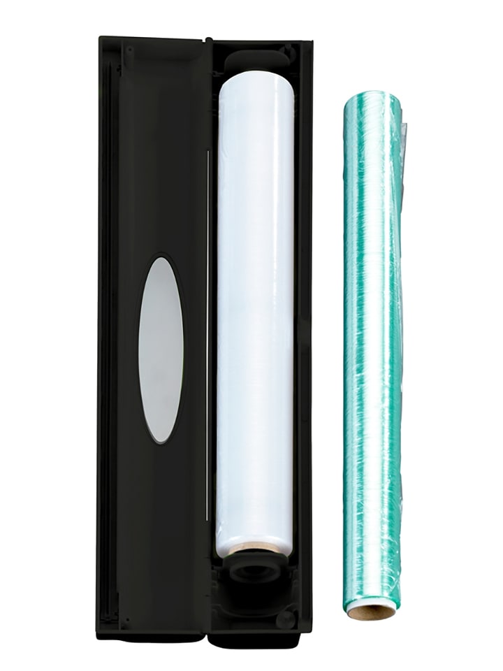 Wenko Dozownik "Perfect Cutter" w kolorze czarnym do folii - 38 x 5,2 x 6,7 cm rozmiar: onesize