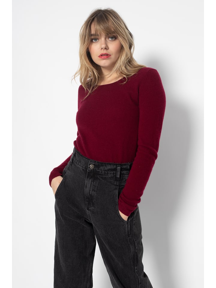 Perfect Cashmere Kaszmirowy sweter "Oprah" w kolorze bordowym rozmiar: S