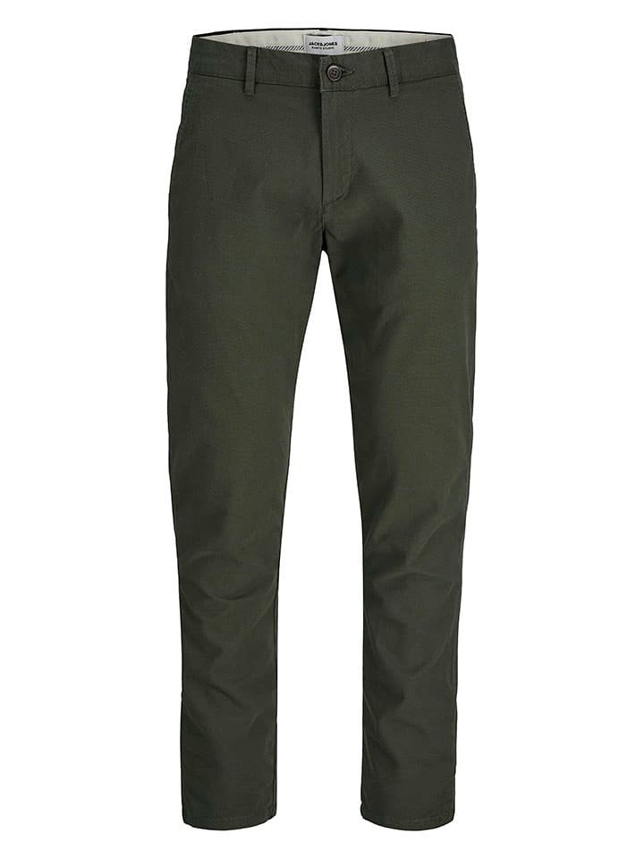 Jack & Jones Spodnie chino "Jpstmarco" w kolorze khaki rozmiar: W32/L34