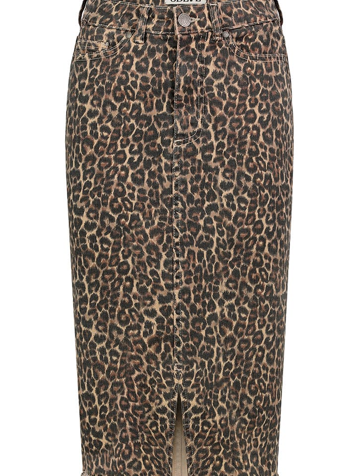 Sublevel Spódnica w kolorze beżowo-czarnym rozmiar: M