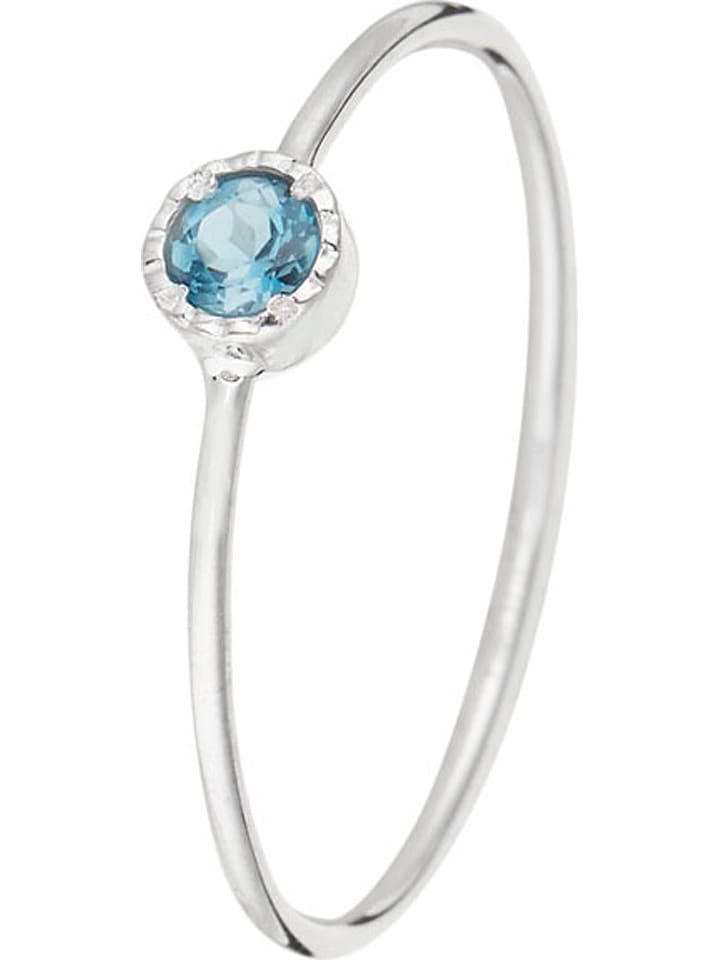 OR ÉCLAT Złoty pierścionek "Rond topaze" z topazem rozmiar: 50