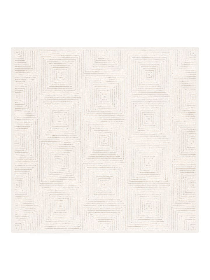 Safavieh Wełniany dywan "Textural" w kolorze kremowym rozmiar: 183x183 cm