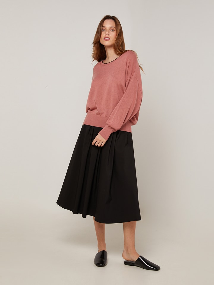 Rodier Sweter w kolorze szaroróżowym rozmiar: M