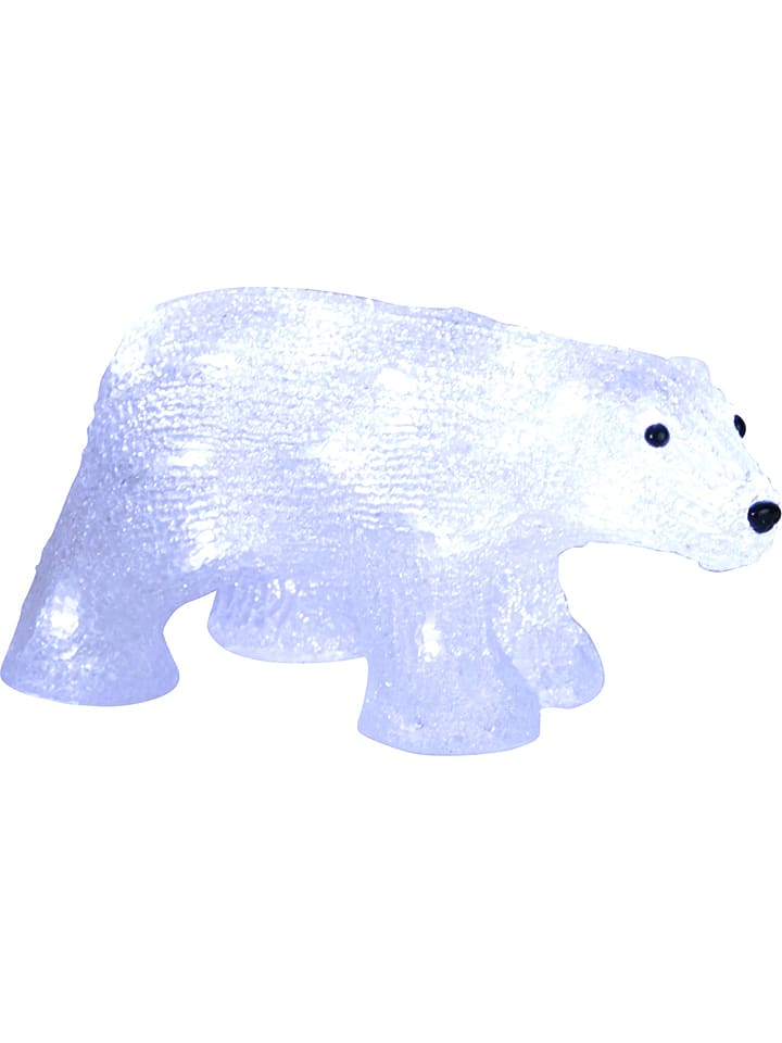 Best Season Dekoracyjna figurka LED "Crystal Bear" w kolorze białym - 30 x 16 cm rozmiar: onesize