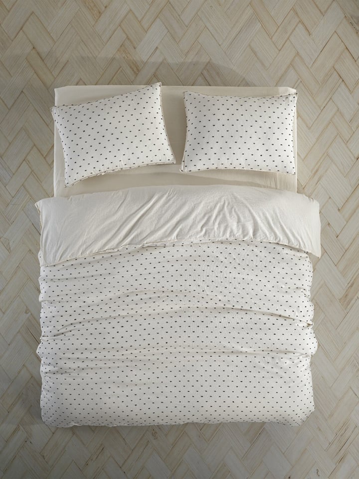 Colorful Cotton Komplet pościeli renforcé "Pas a Pas" w kolorze białym rozmiar: 155x220 cm