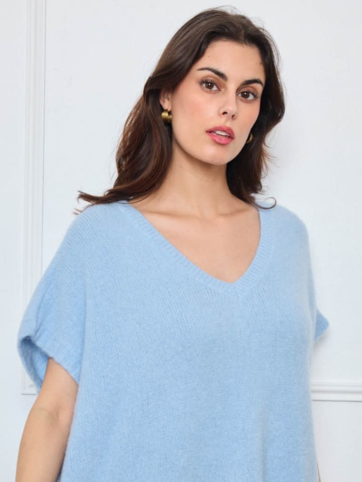 CXL by Christian Lacroix Sweter w kolorze błękitnym rozmiar: onesize