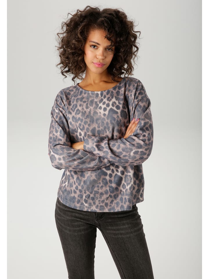 Aniston Bluza w kolorze szarym rozmiar: 40