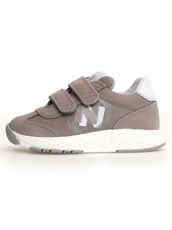 Naturino Skórzane sneakersy "Jesko" w kolorze jasnoszarym rozmiar: 33