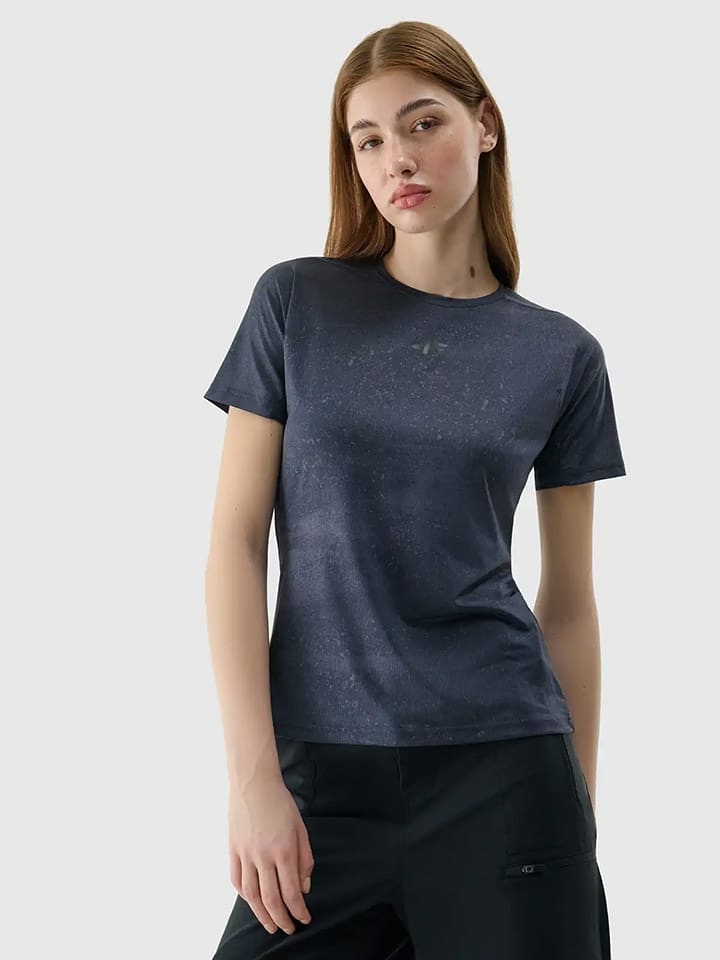 4F Koszulka sportowa w kolorze granatowym rozmiar: M