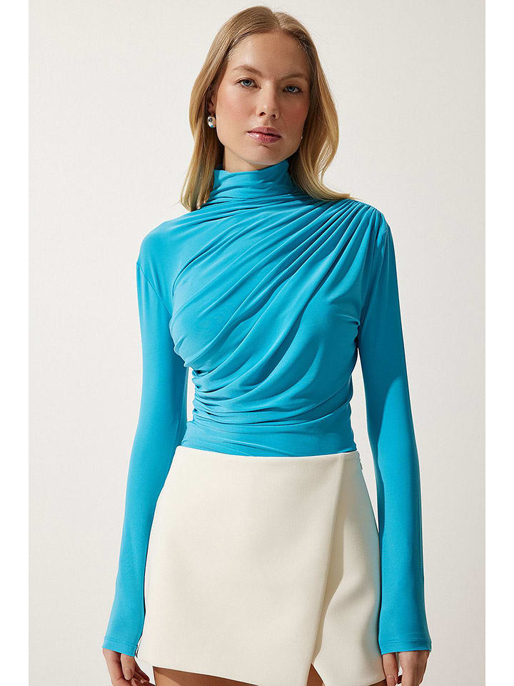 Happiness Istanbul Bluzka w kolorze niebieskim rozmiar: 36