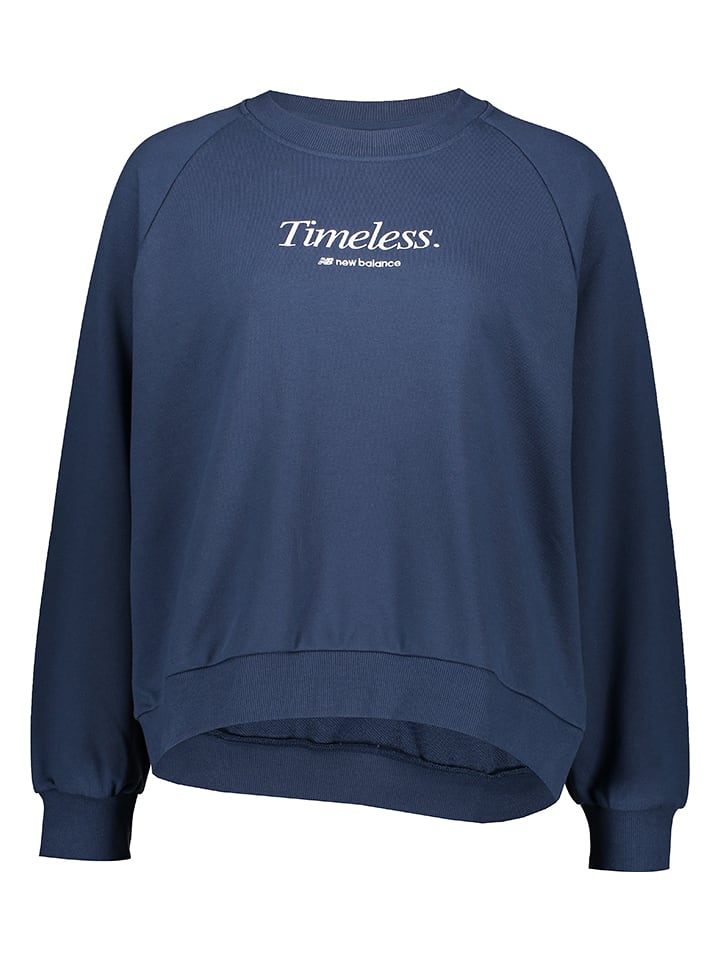 New Balance Bluza "Athletics Icono-Graphic Crew" w kolorze granatowym rozmiar: L