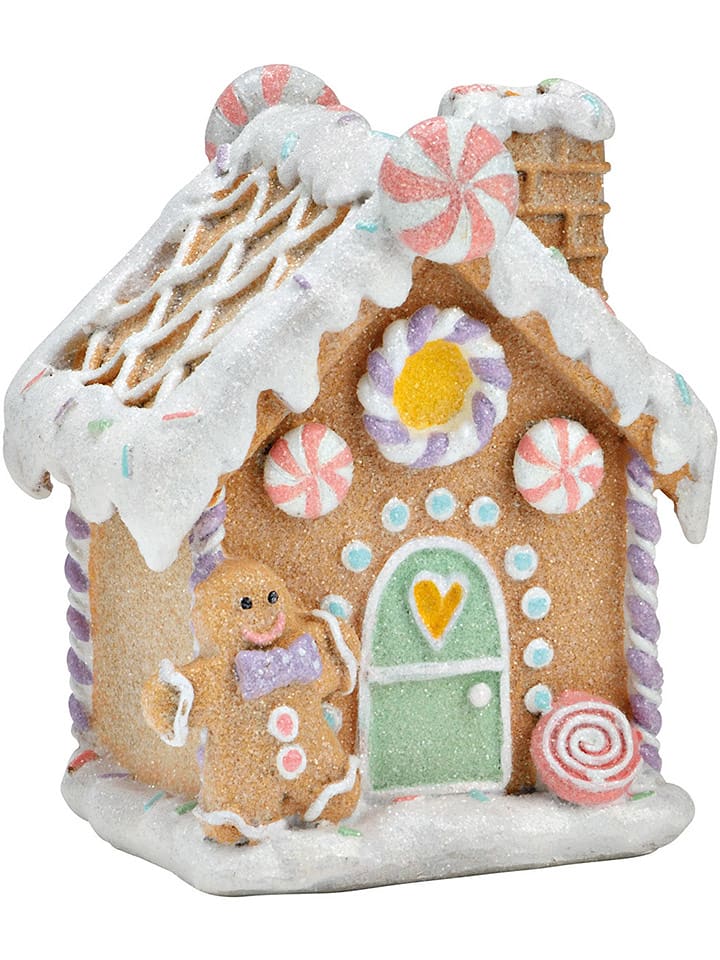 G. Wurm Dekoracja w kolorze jasnobrązowo-miętowo-jasnoróżowym - 10 x 14 x 8 cm rozmiar: onesize