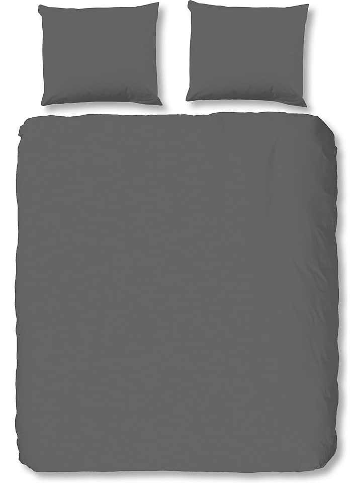 Hip Komplet pościeli satynowej w kolorze szarym rozmiar: 135x200 cm