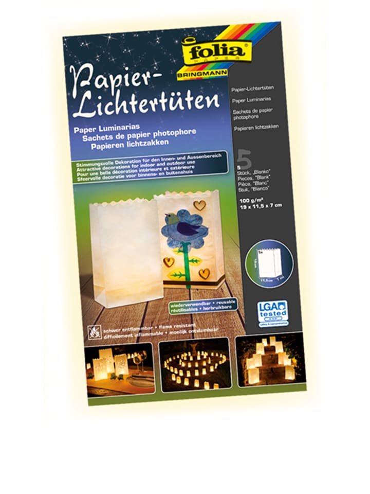 folia PAPER Lampiony (5 szt.) rozmiar: onesize